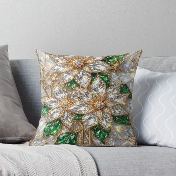 Item preview, Flor de Nochebuena Cristal Joya Navideña Lujo designed and sold by BriSher.
