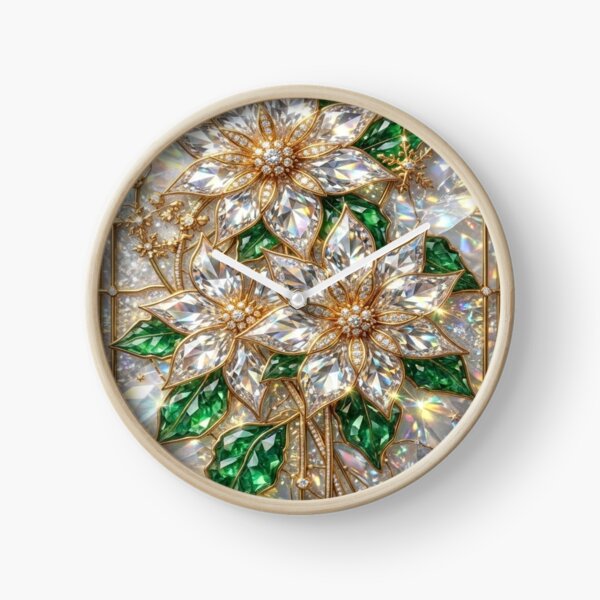 Item preview, Poinsettia Crystal Luxury Christmas Jewel designed and sold by BriSher.