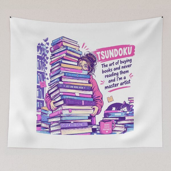 Item preview, Tsundoku Master Artist: Huge stack of books designed and sold by Pineapple-Tree.