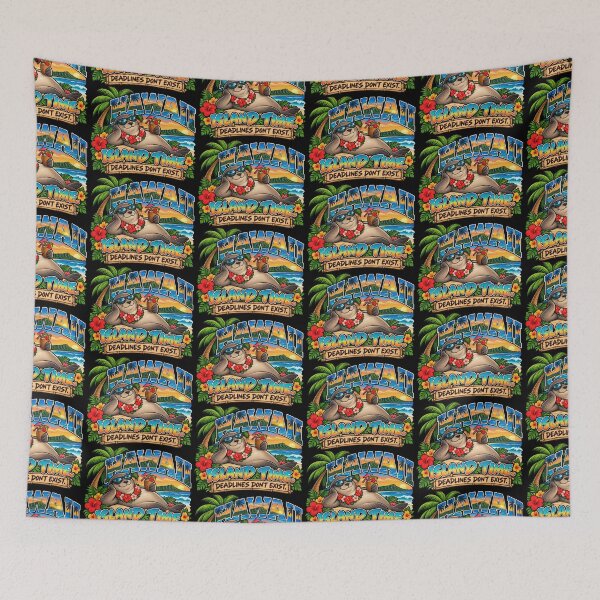 Item preview, Hawaii Island Time Deadlines Don't Exist Funny Seal Beach Vacation designed and sold by TheTrendsDesk.