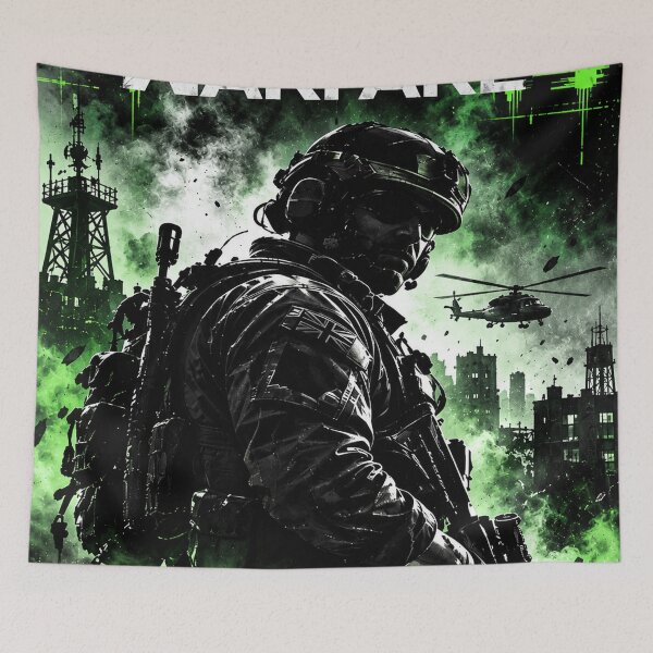 Item preview, Neon Green Tactical Soldier Gaming Art designed and sold by NBT-NOVA.