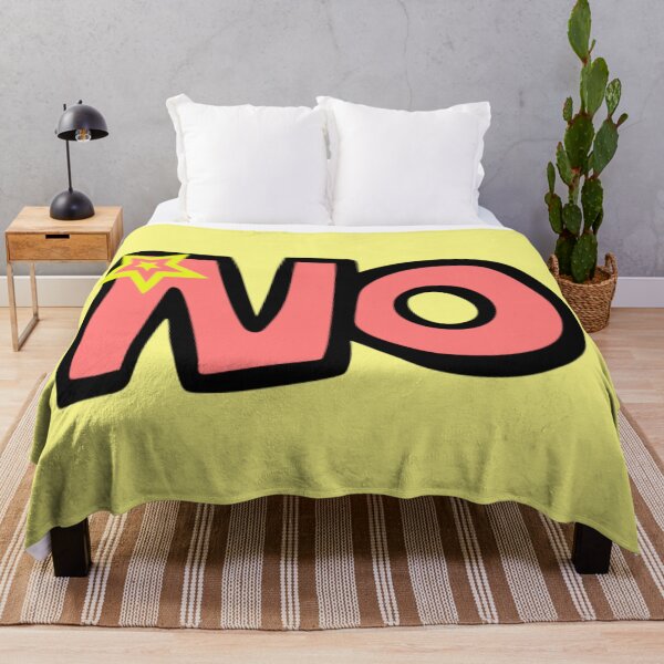 Item preview, Bold NO Typography - Retro Coral Pink Comic Lettering designed and sold by PicturePick.