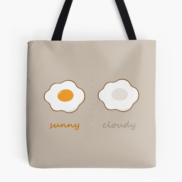 Item preview, Sunny and Cloudy Egg - Cute Daily Mood Fried Egg designed and sold by zue la vie.