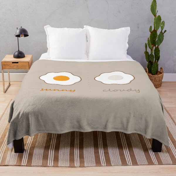Item preview, Sunny and Cloudy Egg - Cute Daily Mood Fried Egg designed and sold by zue la vie.