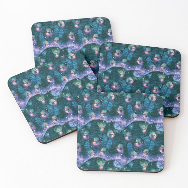 Item preview, Kawaii Chibi Forest Adventure Northern Lights designed and sold by NicolasGlowArt.