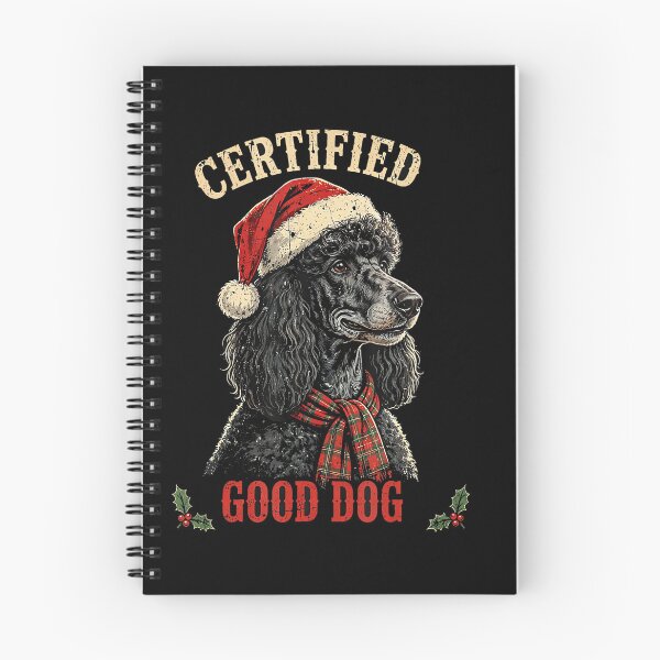 Item preview, Funny Black Poodle Certified Good Dog Christmas designed and sold by HayleePacoch.