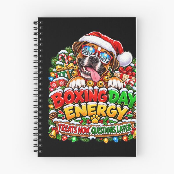 Item preview, Funny Boxer Christmas Boxing Day Festive Dog designed and sold by stershopepie.