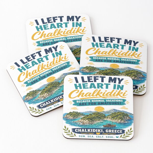 Item preview,  I Left My Heart In Chalkidiki Greece Vacation Travel T-Shirt    designed and sold by Sushikidsntoddlers.