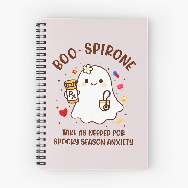 Item preview, Boo Spirone Funny Pharmacy Ghost Halloween Anxiety Pun designed and sold by HieuarsaWorks.