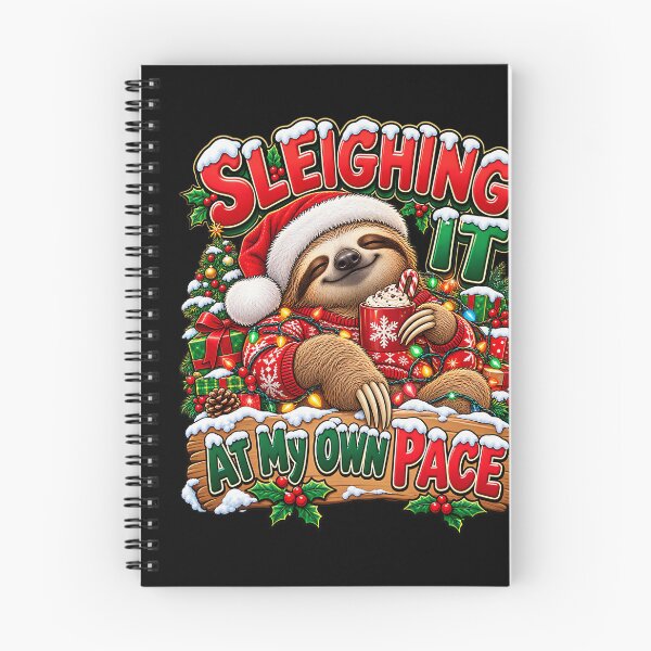 Item preview, Funny Christmas Sloth Sleighing Holiday Humor designed and sold by stershopepie.