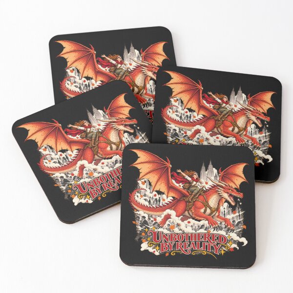 Item preview, UNBOTHERED BY REALITY — I Have Dragons to Chase designed and sold by Mission Ready.