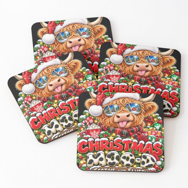 Item preview, Funny Highland Cow Christmas Moo-D Holiday Humor designed and sold by linendaust.