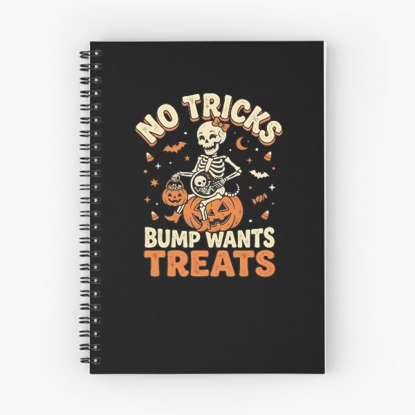 Item preview, No Tricks Bump Wants Treats Skeleton Pregnancy Halloween designed and sold by SoyLamderma.