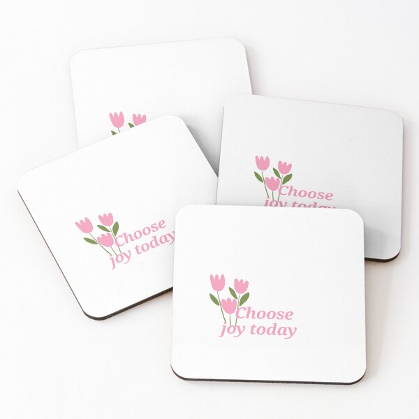 Item preview, Choose joy today pink floral aesthetic positive quote sticker designed and sold by ZestyMood2.