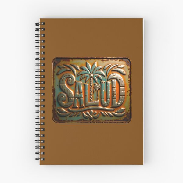 Item preview, Spain Vintage-style Metal Sign SALUD designed by Lou Segas designed and sold by Segasprojects.