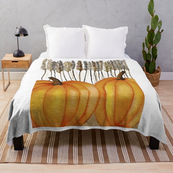 Item preview, Harvest Pumpkins with Wheat designed and sold by Beldridge Original Art.