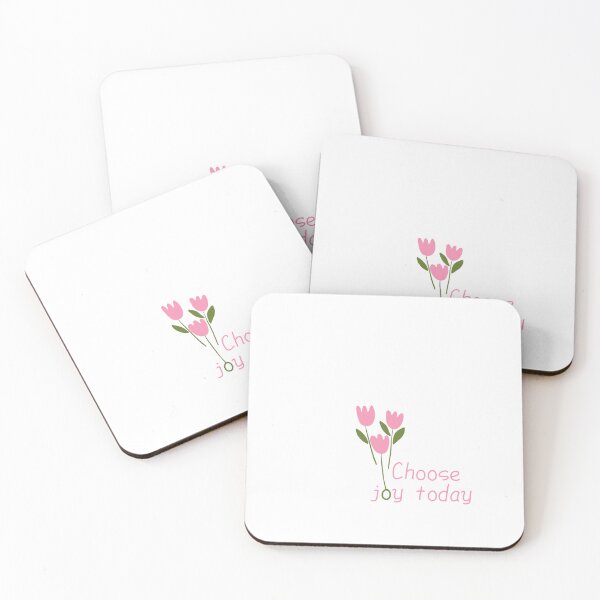 Item preview, Choose joy today pink floral aesthetic positive quote sticker designed and sold by ZestyMood2.