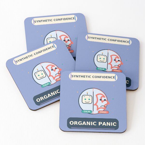 Item preview, Synthetic Confidence Organic Panic - Funny AI Developer Humor designed and sold by Ink and Wink.