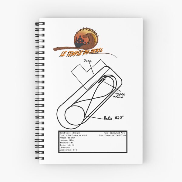 Item preview, Temple of Peril Layout blueprint - Disneyland Paris Mine Train (Theme Park Fan Art) designed and sold by FoolishDreamers.