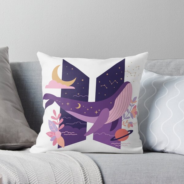 Item preview, BTS  Bangtan Boys I Purple U Whale and Logo - Minimalist Style designed and sold by imsoyoon.