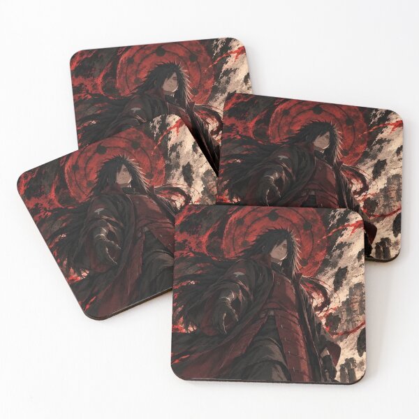 Item preview, Madara | Dark Ninja Warrior – Crimson Shadow Ninja Japanese Ink Fantasy Art designed and sold by Dyan4.