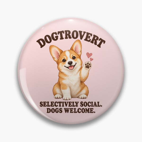 Item preview, Dogtrovert Watercolor Corgi for Dog Lovers — Playful Birthday Gift designed and sold by Im-Ara.