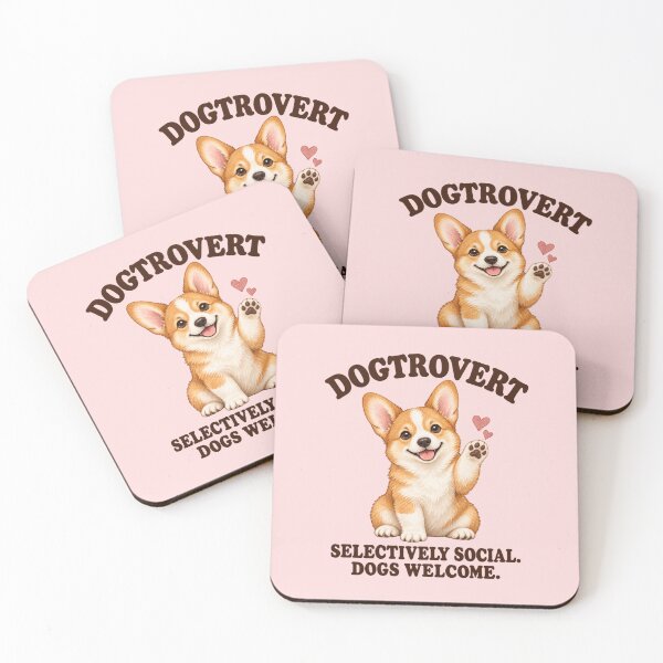 Item preview, Dogtrovert Watercolor Corgi for Dog Lovers — Playful Birthday Gift designed and sold by Im-Ara.