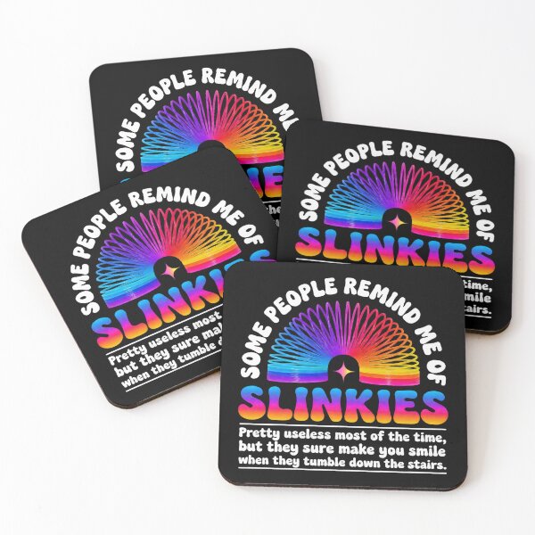 Item preview, Slinkies Pretty Useless Most Of The Time Funny Retro Toy Pun designed and sold by Per My Last Nerve Studio.