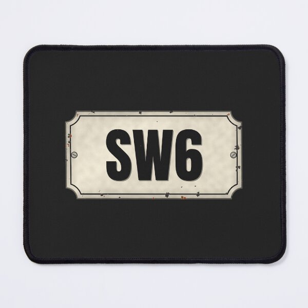 Item preview, SW6 - Vintage Black and White London Street Sign designed and sold by Rebel Rewind.