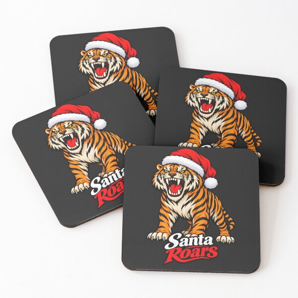 Item preview, Santa Roars Tiger Christmas Hat Design Minimalist designed and sold by ROARSOME DESiGNS.