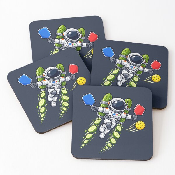 Item preview, Funny Pickleball Astronaut with Pickle Jetpack designed and sold by BROHLine Studio.