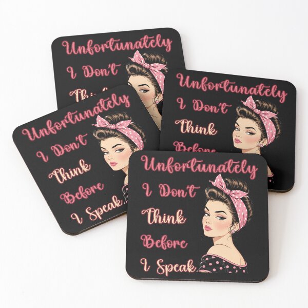 Item preview, Unfortunately I Don't Think Before I Speak designed and sold by Positive&FunnyThings.