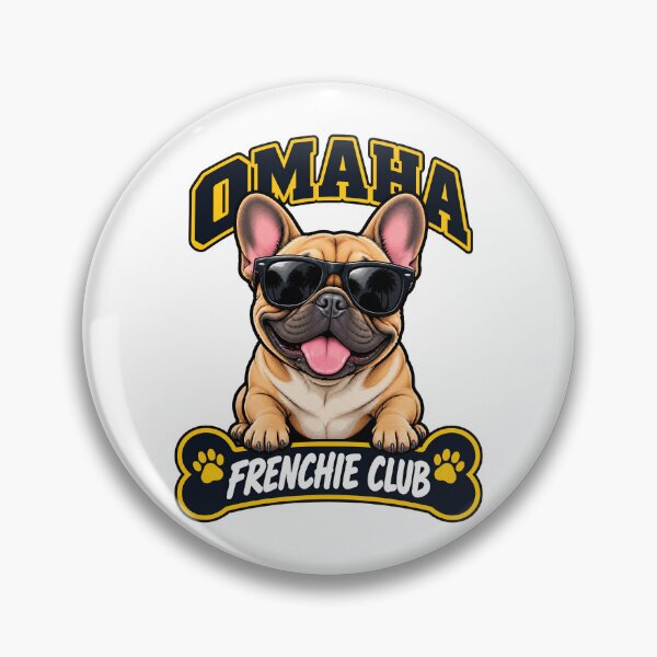 Artikelvorschau, Omaha Frenchie Club – Niedliches Design für französische Bulldoggen für Hundebesitzer in Omaha entworfen und verkauft von LazyOwlStore.