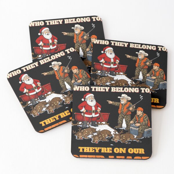 Item preview, Santa Deer Lease Funny Hunting Christmas Humor designed and sold by linendaust.