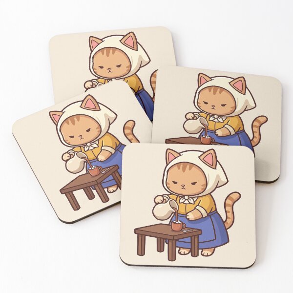 Item preview, Milkmaid Cat Hot Cocoa Parody designed and sold by Rariks.