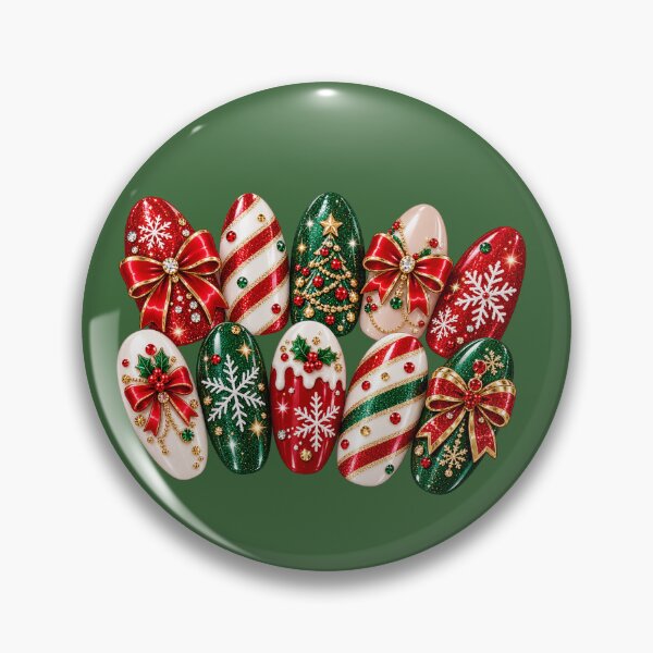 Item preview, Festive Nails  designed and sold by Whimsy Petal and Co..