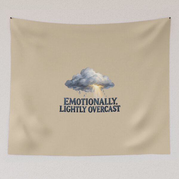 Item preview, Emotionally, Lightly Overcast – Rain Cloud and Sunbeam designed and sold by VioVibe.