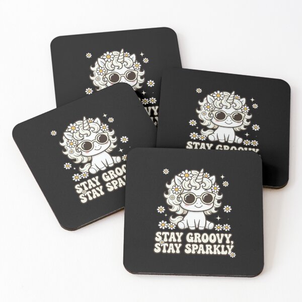 Item preview, Stay Groovy Stay Sparkly - Retro Unicorn designed and sold by Lukasz Kobylka.