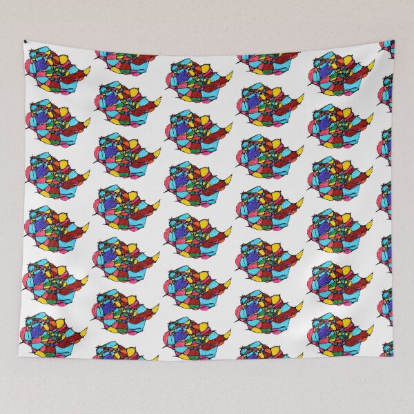 Item preview, Ukraine Quantum Stained Glass Abstract Acrylic Mosaic Canvas designed and sold by Каленчук Арт.