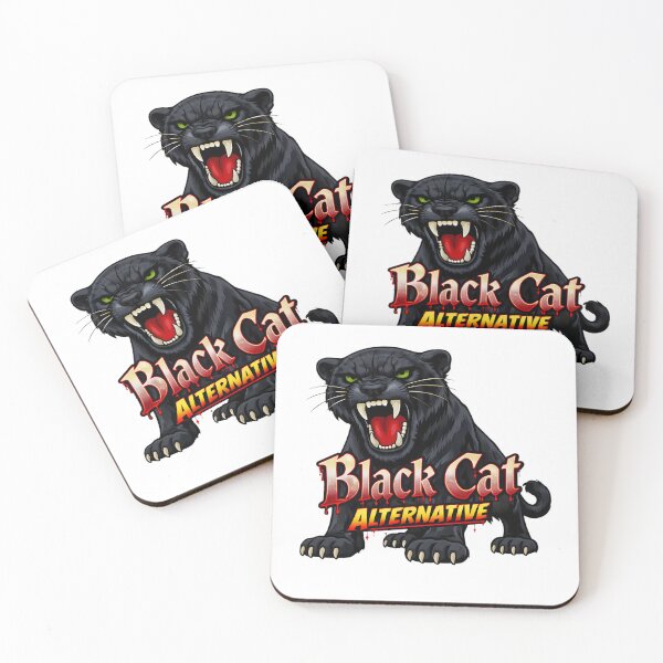 Item preview, Black Cat ALTERNATIVE – Retro Halloween Panther Minimalist designed and sold by ROARSOME DESiGNS.