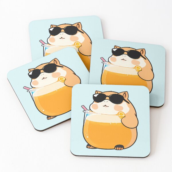 Item preview, Cool Chill Capybara Wearing Sunglasses Drinking Iced Orange Juice designed and sold by Alldesign10.