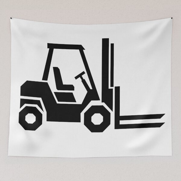 Item preview, Forklift at Work – Geometric Industrial Vehicle designed and sold by matybrak.