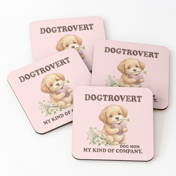 Item preview, Cozy Birthday Gift for Dog Lovers - Dogtrovert Dog Mom Golden Retriever with Daisies designed and sold by Im-Ara.