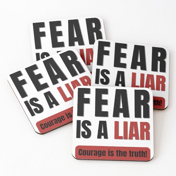 Item preview, Fear Is A Liar Courage Is The Truth designed and sold by WaviStudio.