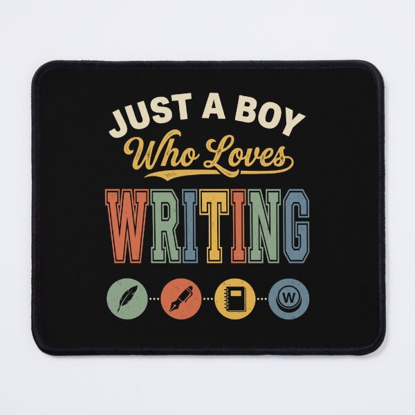 Item preview, Just A Boy Who Loves Writing | Male Writer Author Hobby Gift designed and sold by cerademarts.