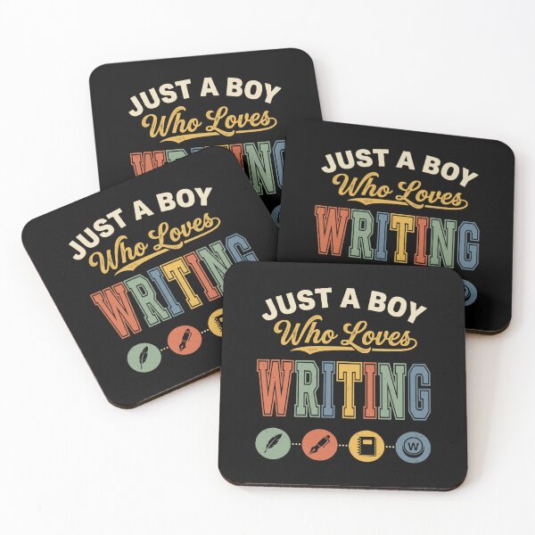 Item preview, Just A Boy Who Loves Writing | Male Writer Author Hobby Gift designed and sold by cerademarts.