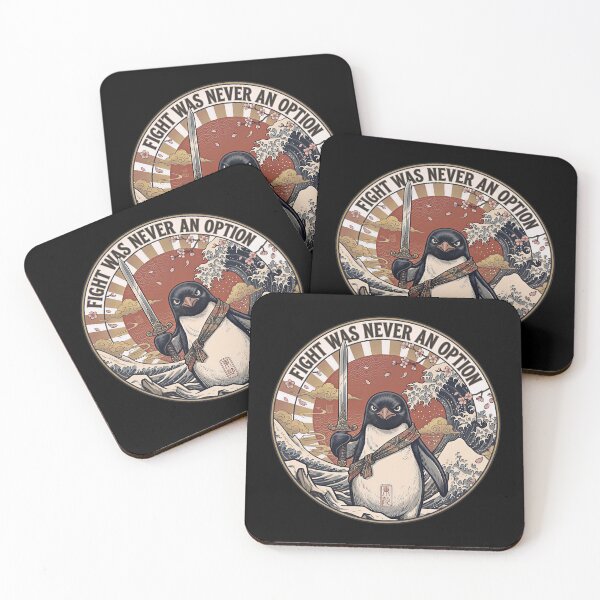 Item preview, Flight Was Never An Option Samurai Penguin Japanese Meme designed and sold by fben-design.