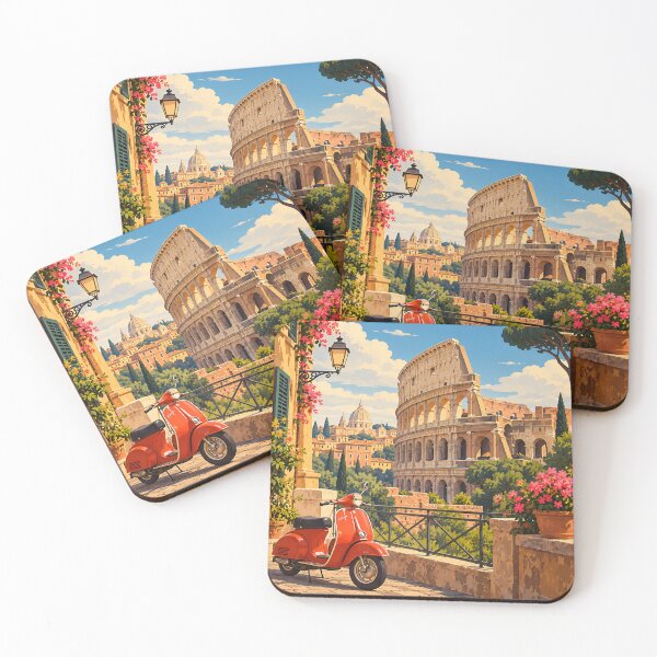 Item preview, Vintage Rome Italy Colosseum Cityscape  designed and sold by Imaginationbeyond.