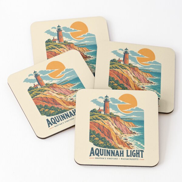 Item preview, Gay Head Lighthouse Martha’s Vineyard Vintage Travel Art | Aquinnah Massachusetts Coastal Souvenir designed and sold by Globalcitytees.