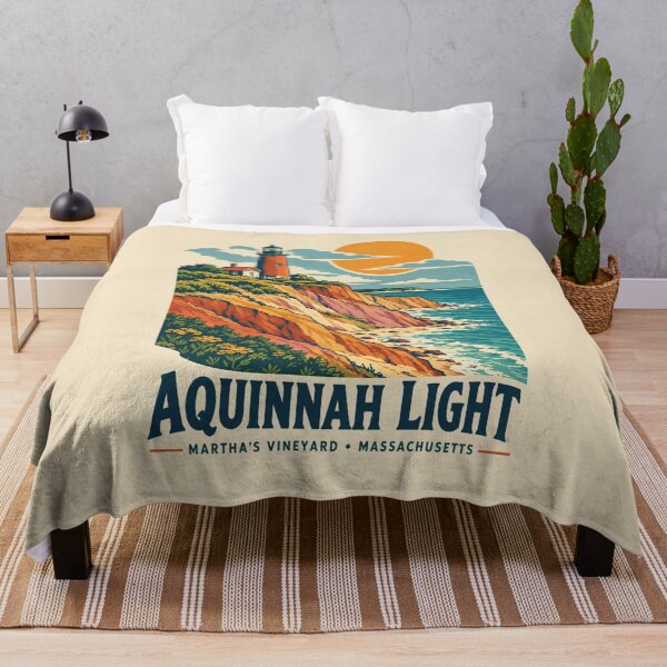 Item preview, Gay Head Lighthouse Martha’s Vineyard Vintage Travel Art | Aquinnah Massachusetts Coastal Souvenir designed and sold by Globalcitytees.